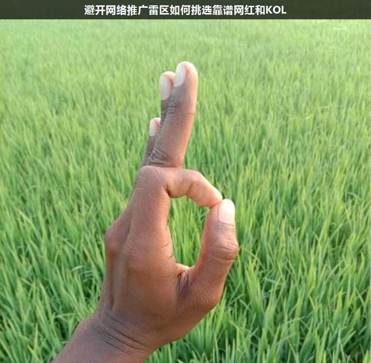 避開網(wǎng)絡推廣雷區(qū)如何挑選靠譜網(wǎng)紅和KOL