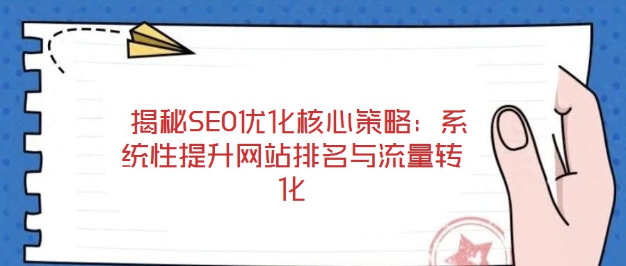  揭秘SEO優(yōu)化核心策略：系統(tǒng)性提升網(wǎng)站排名與流量轉(zhuǎn)化
