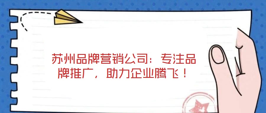 蘇州品牌營銷公司：專注品牌推廣，助力企業(yè)騰飛！