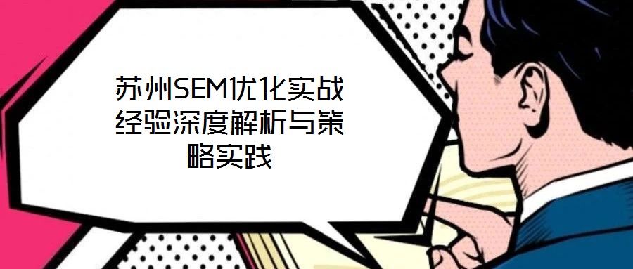 蘇州SEM優(yōu)化實戰(zhàn)經(jīng)驗深度解析與策略實踐